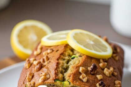 Lemon Zucchini Bread With Walnuts