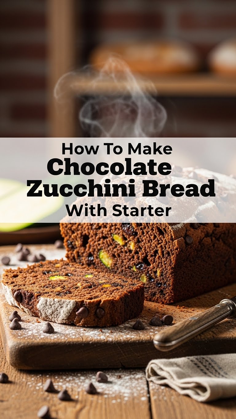 How To Make Chocolate Zucchini Bread With Starter