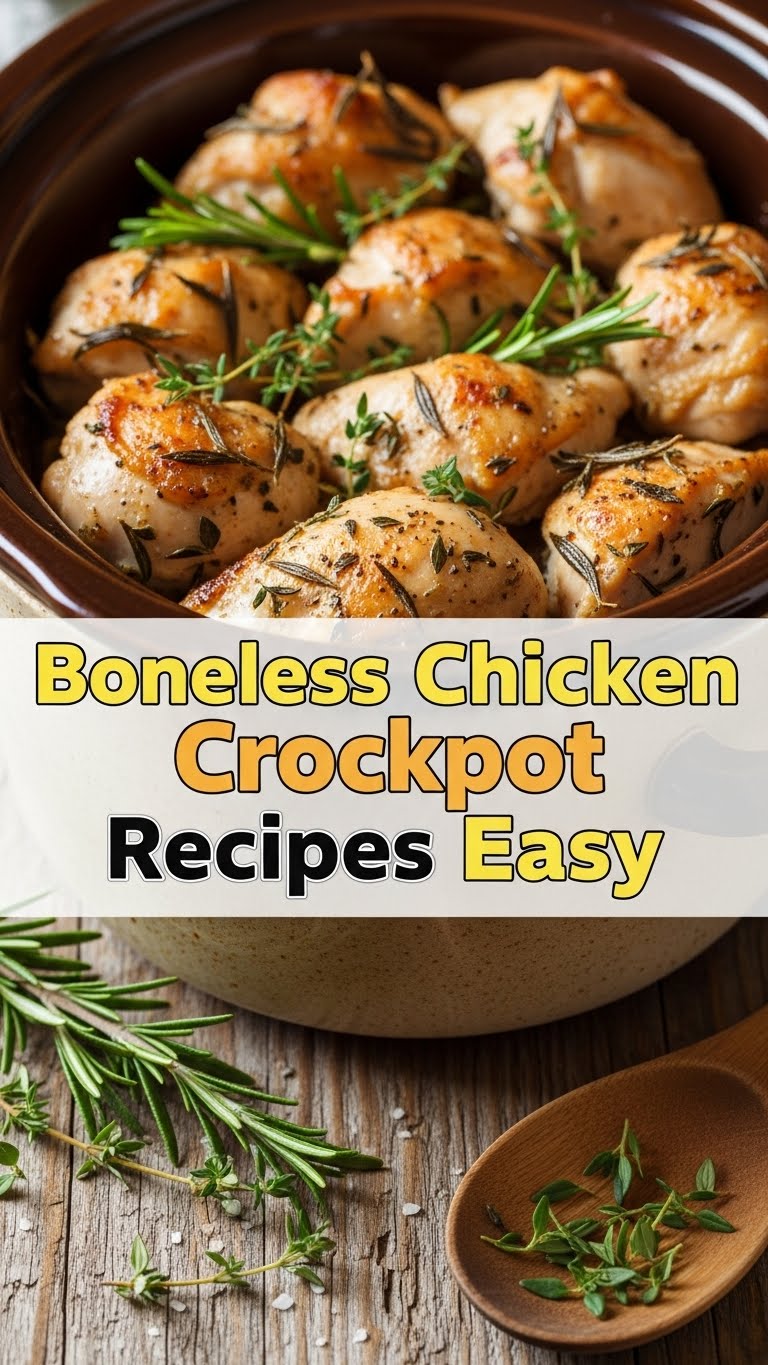 Boneless Chicken Crockpot Recipes Easy