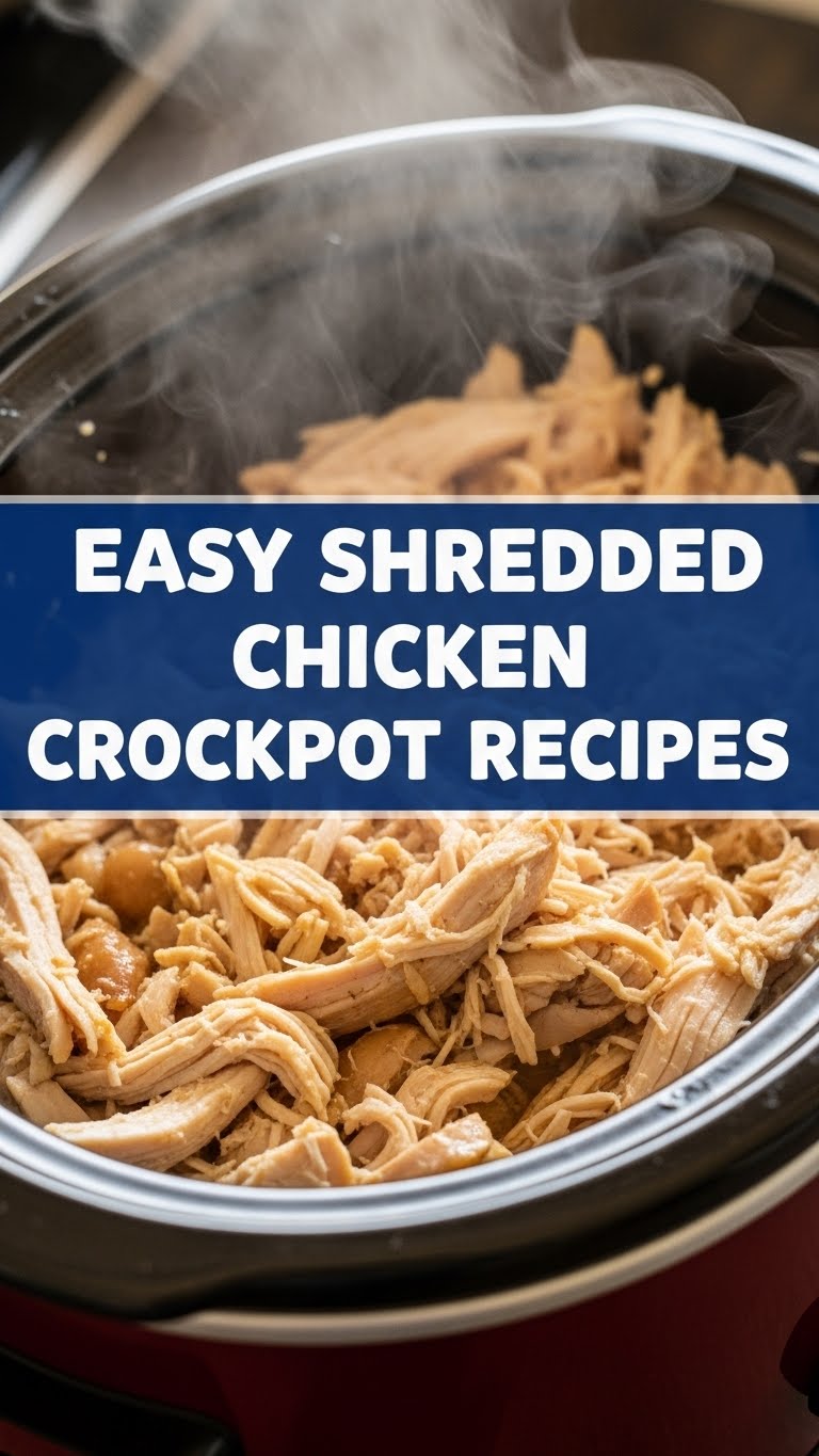 Easy Shredded Chicken Crockpot Recipes