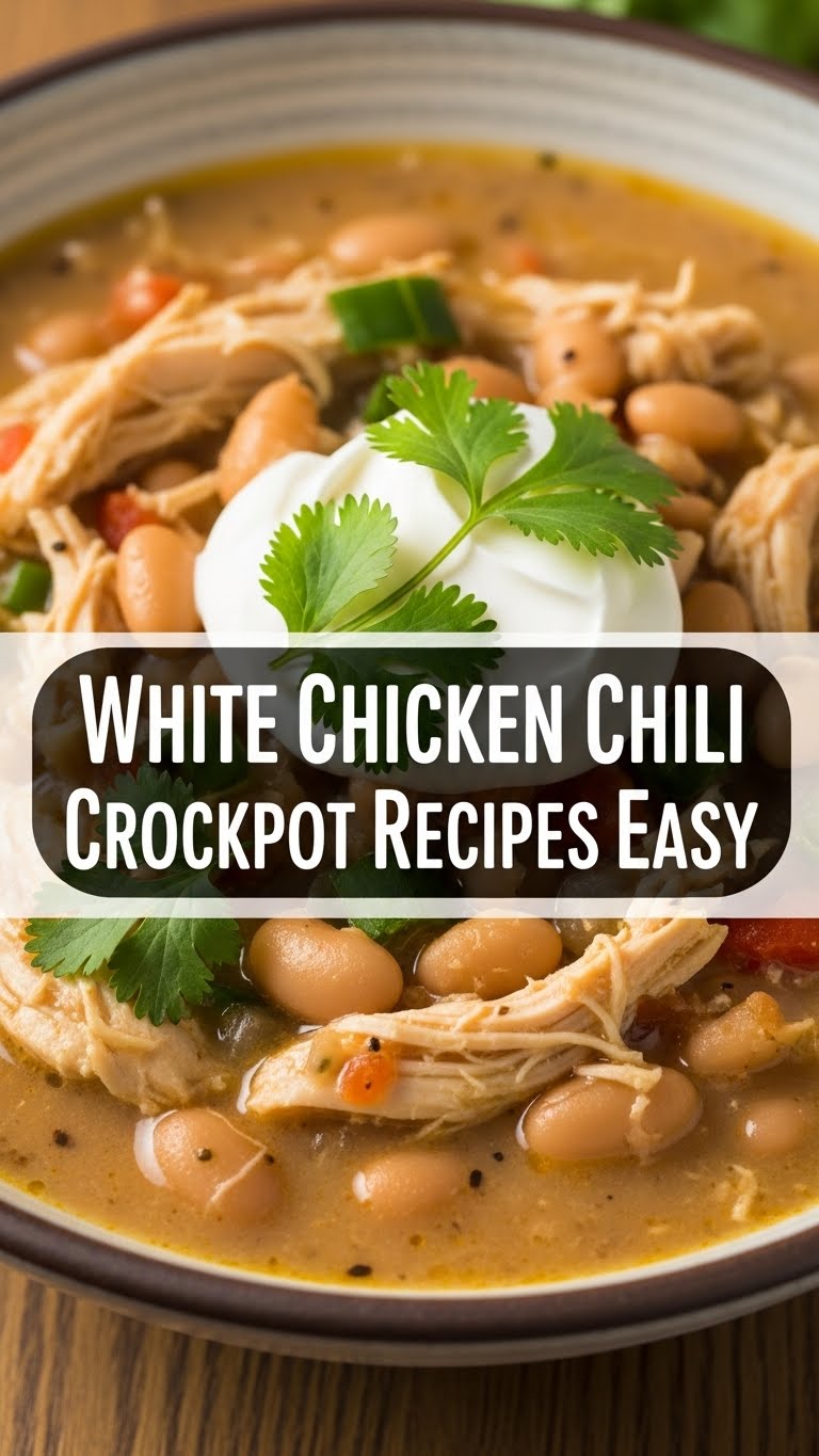 White Chicken Chili Crockpot Recipes Easy