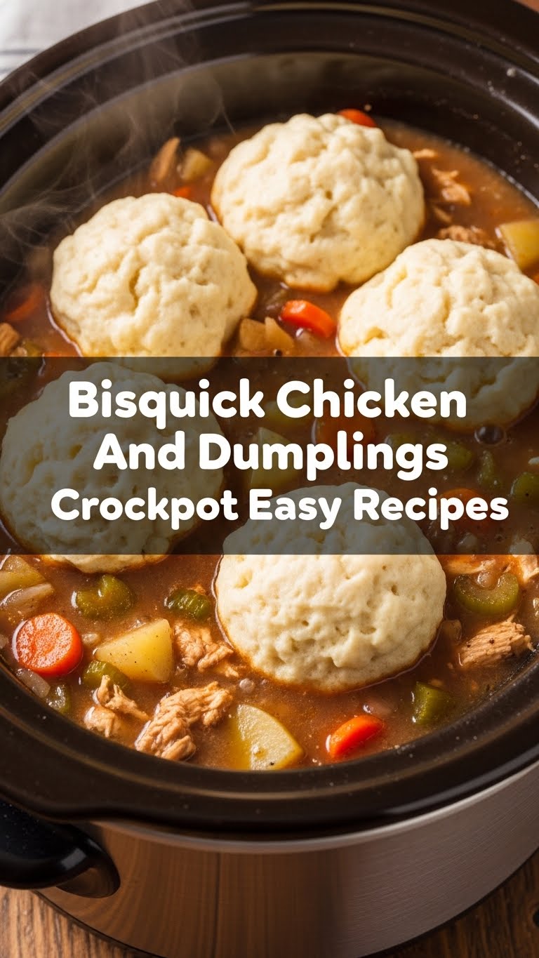 Bisquick Chicken And Dumplings Crockpot Easy Recipes