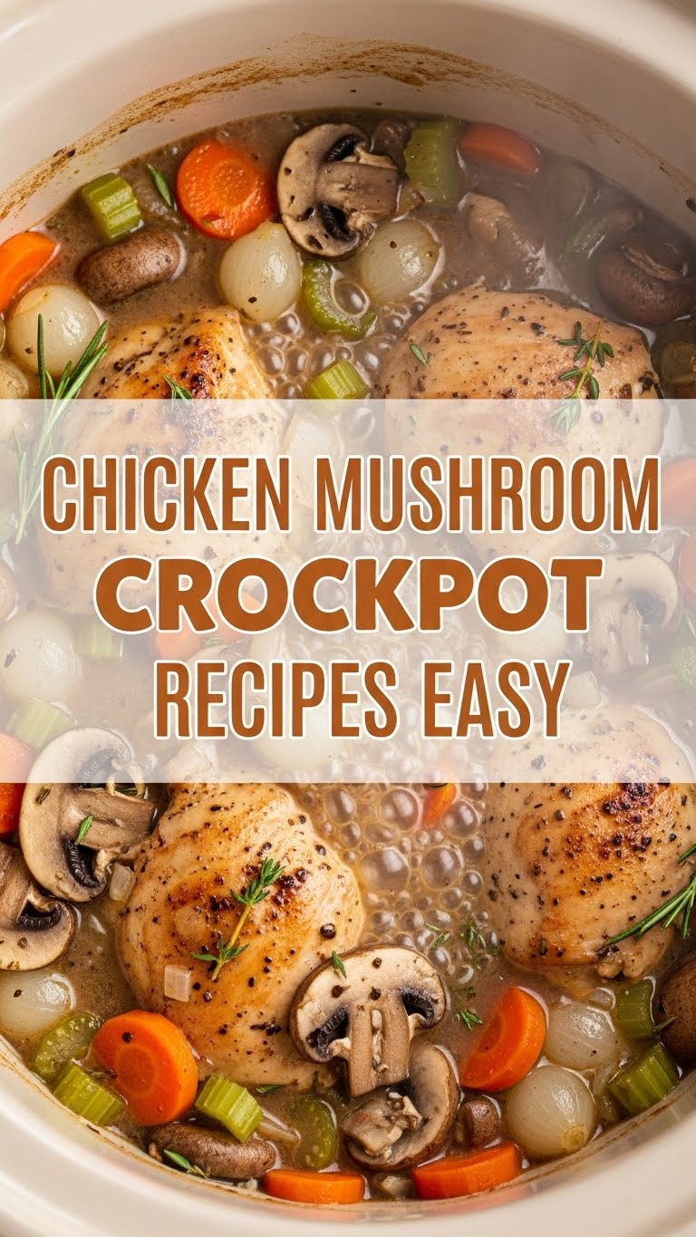 Chicken Mushroom Crockpot Recipes Easy