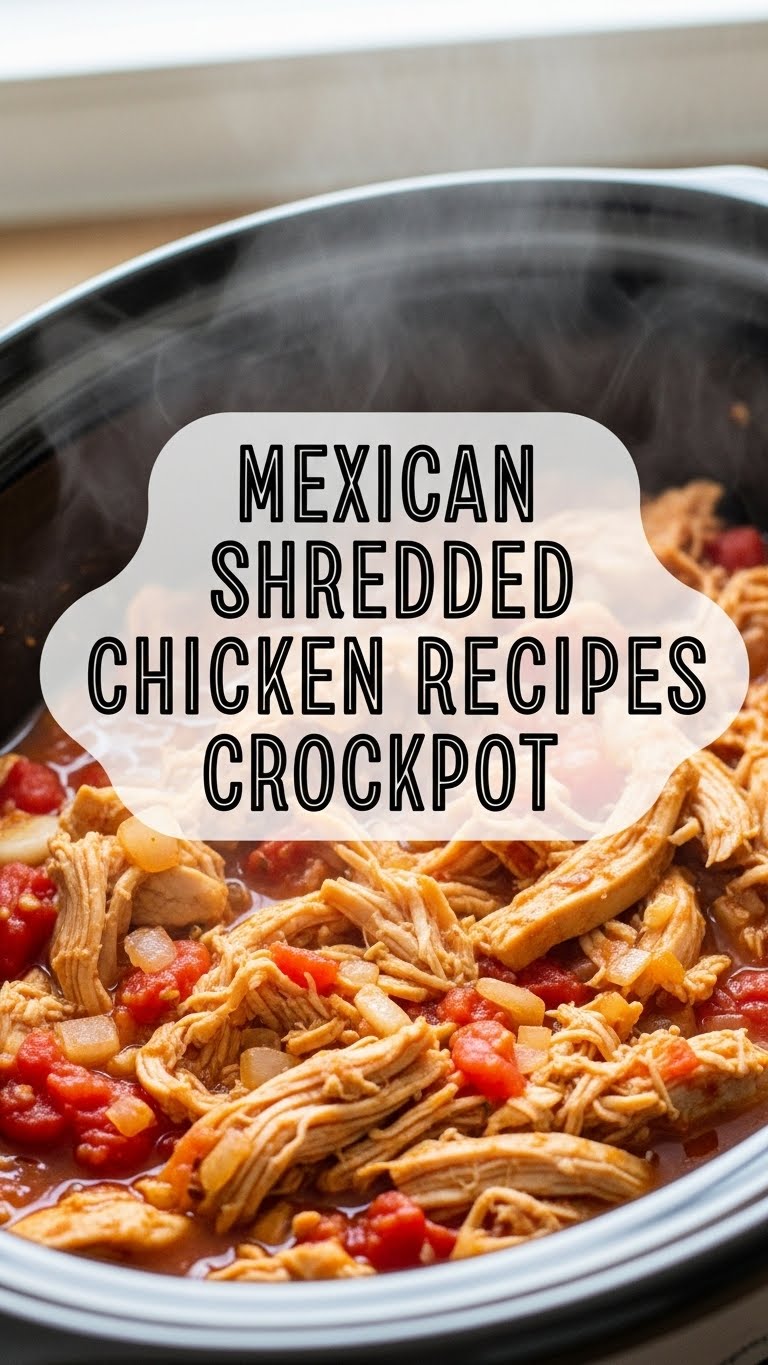Mexican Shredded Chicken Recipes Crockpot