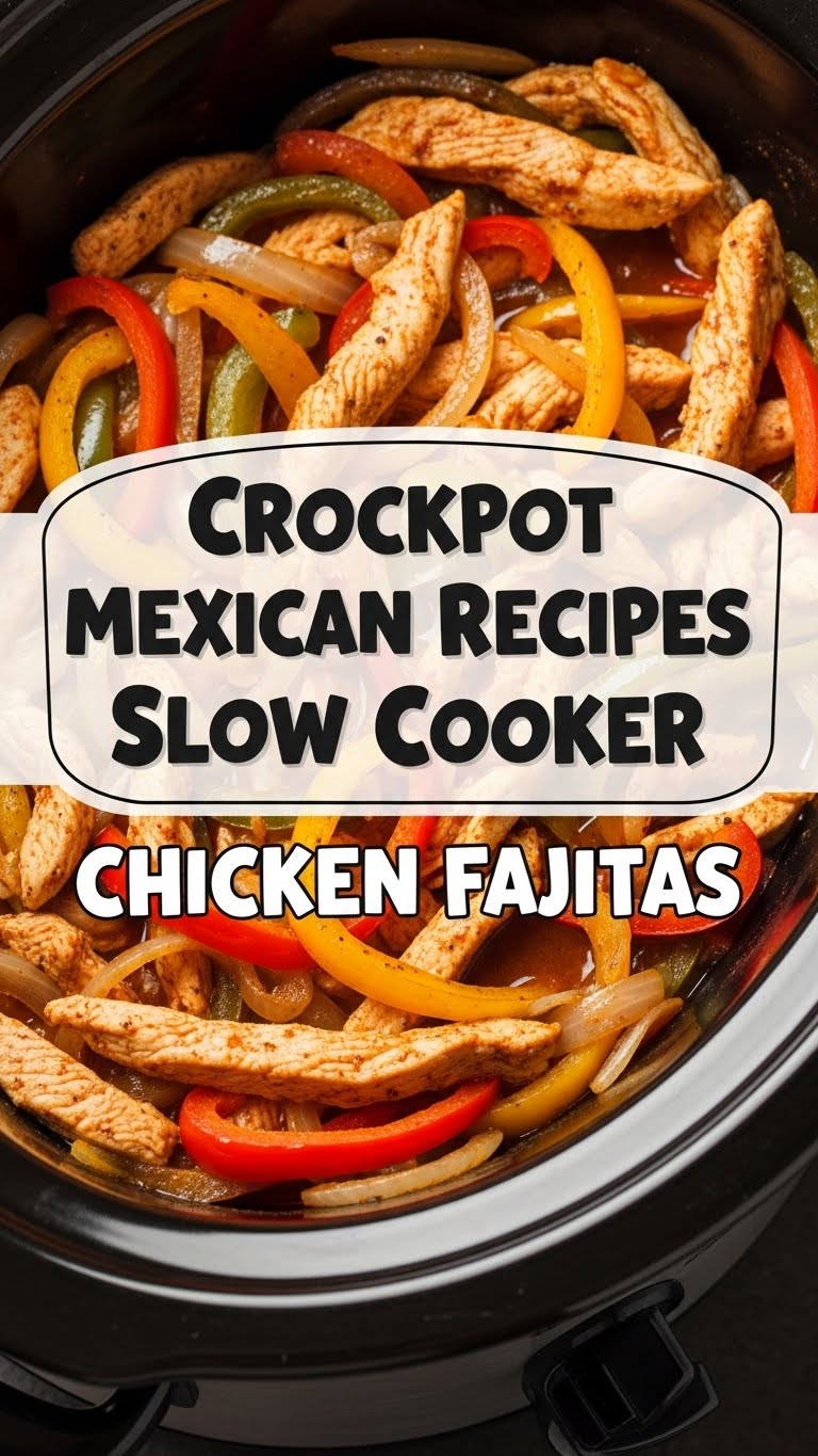 Crockpot Mexican Recipes Slow Cooker Chicken Fajitas