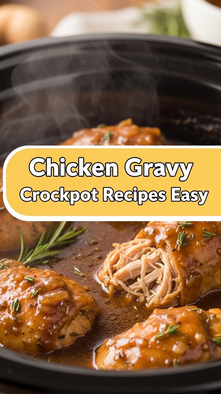 Chicken Gravy Crockpot Recipes Easy