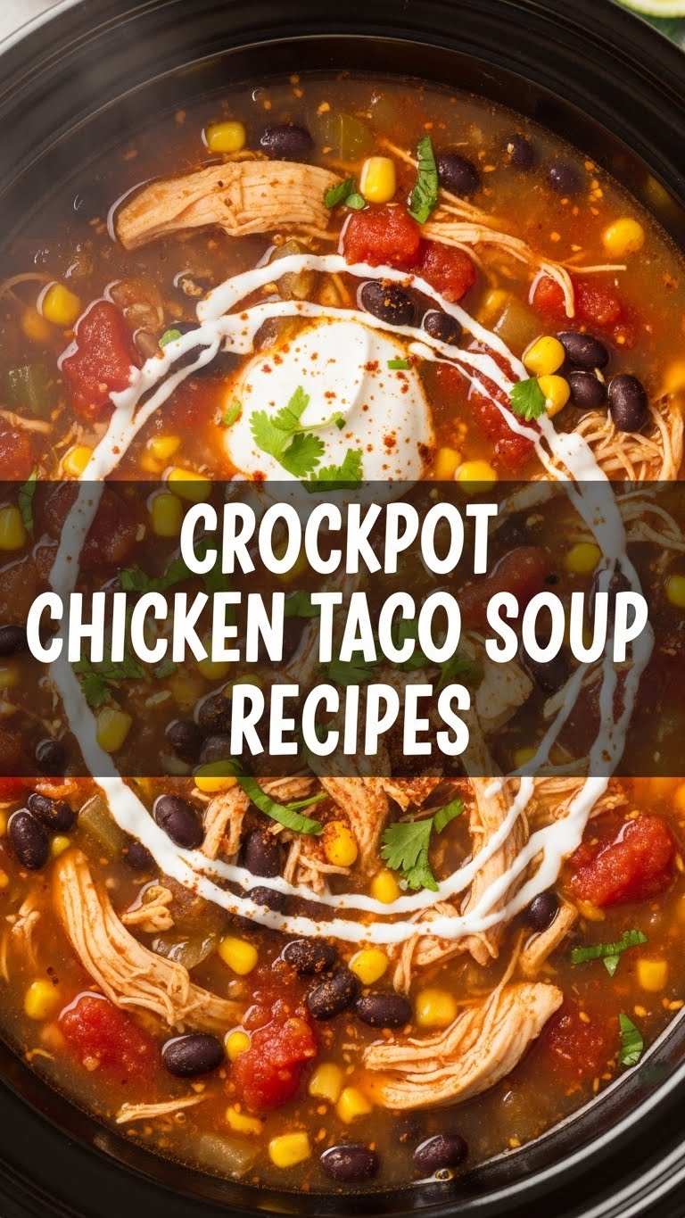 Crockpot Chicken Taco Soup Recipes