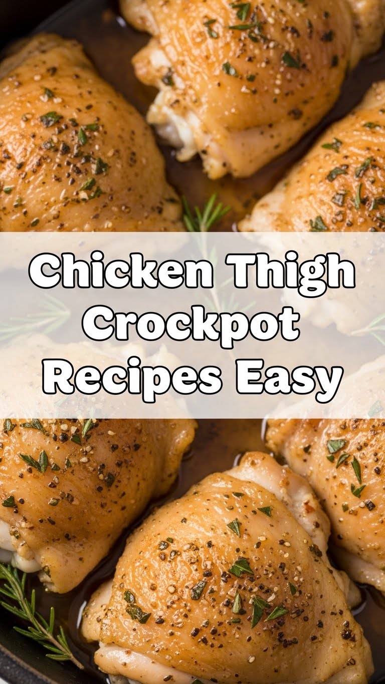 Chicken Thigh Crockpot Recipes Easy