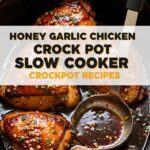 Honey Garlic Chicken Crock Pot Slow Cooker Crockpot Recipes