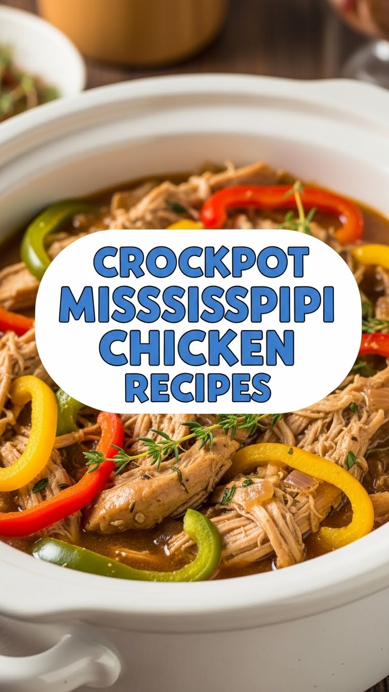 Crockpot Mississippi Chicken Recipes