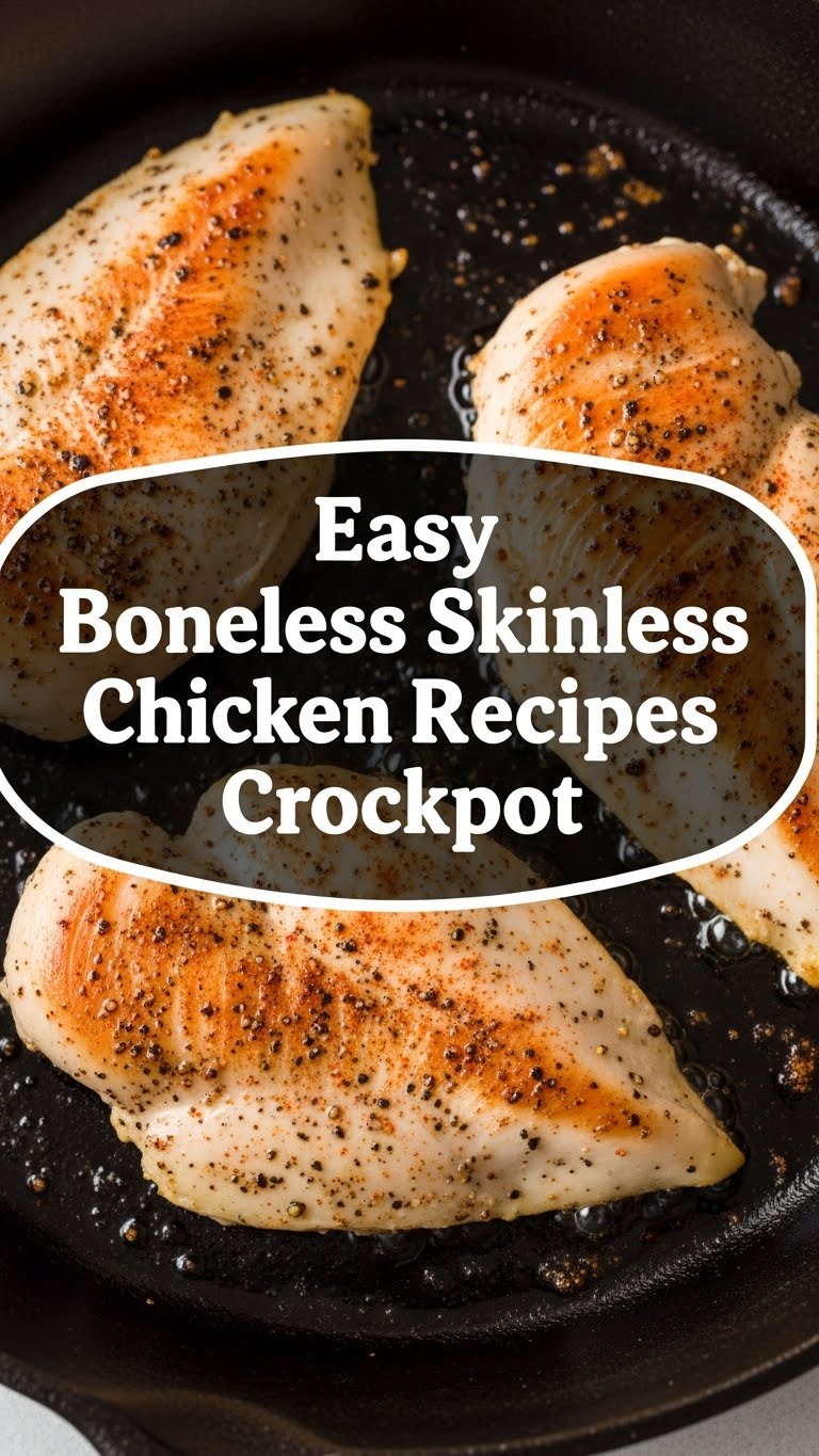 Easy Boneless Skinless Chicken Breast Recipes Crockpot