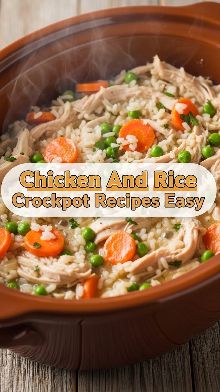 Chicken And Rice Crockpot Recipes Easy