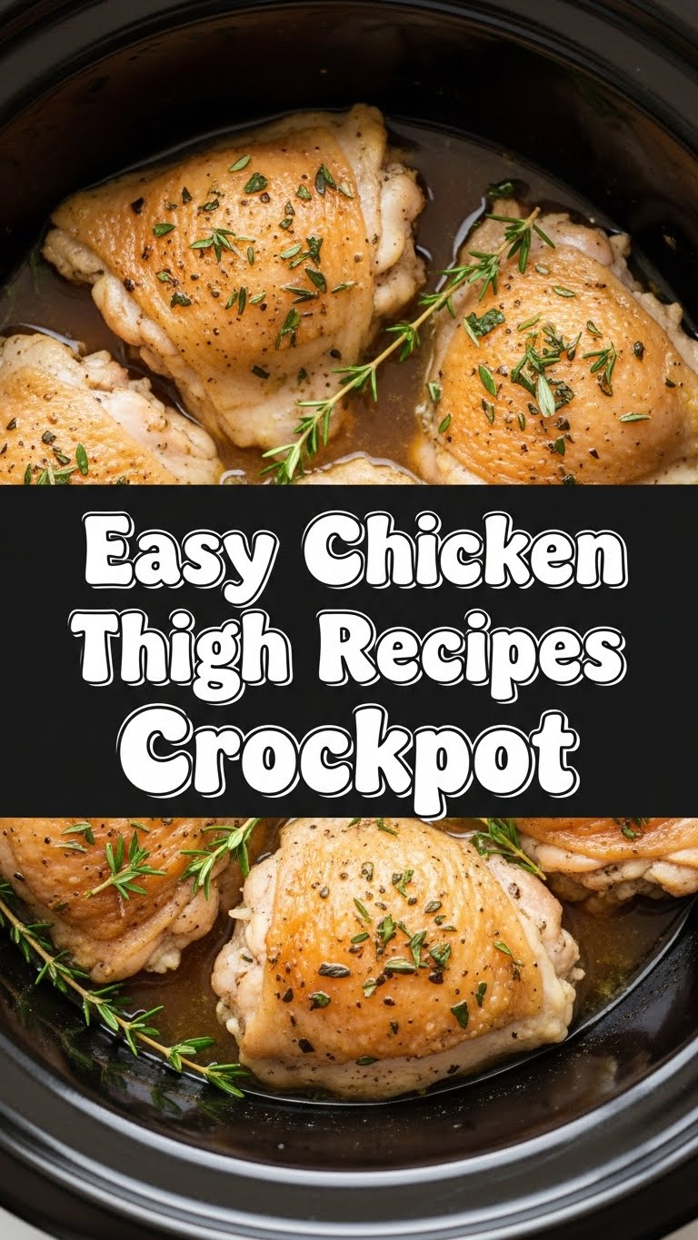 Easy Chicken Thigh Recipes Crockpot