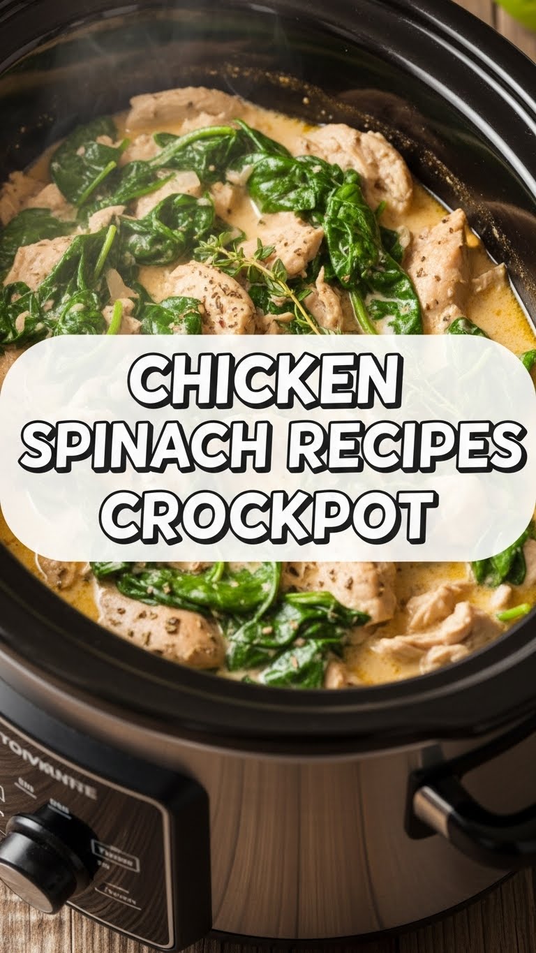 Chicken Spinach Recipes Crockpot