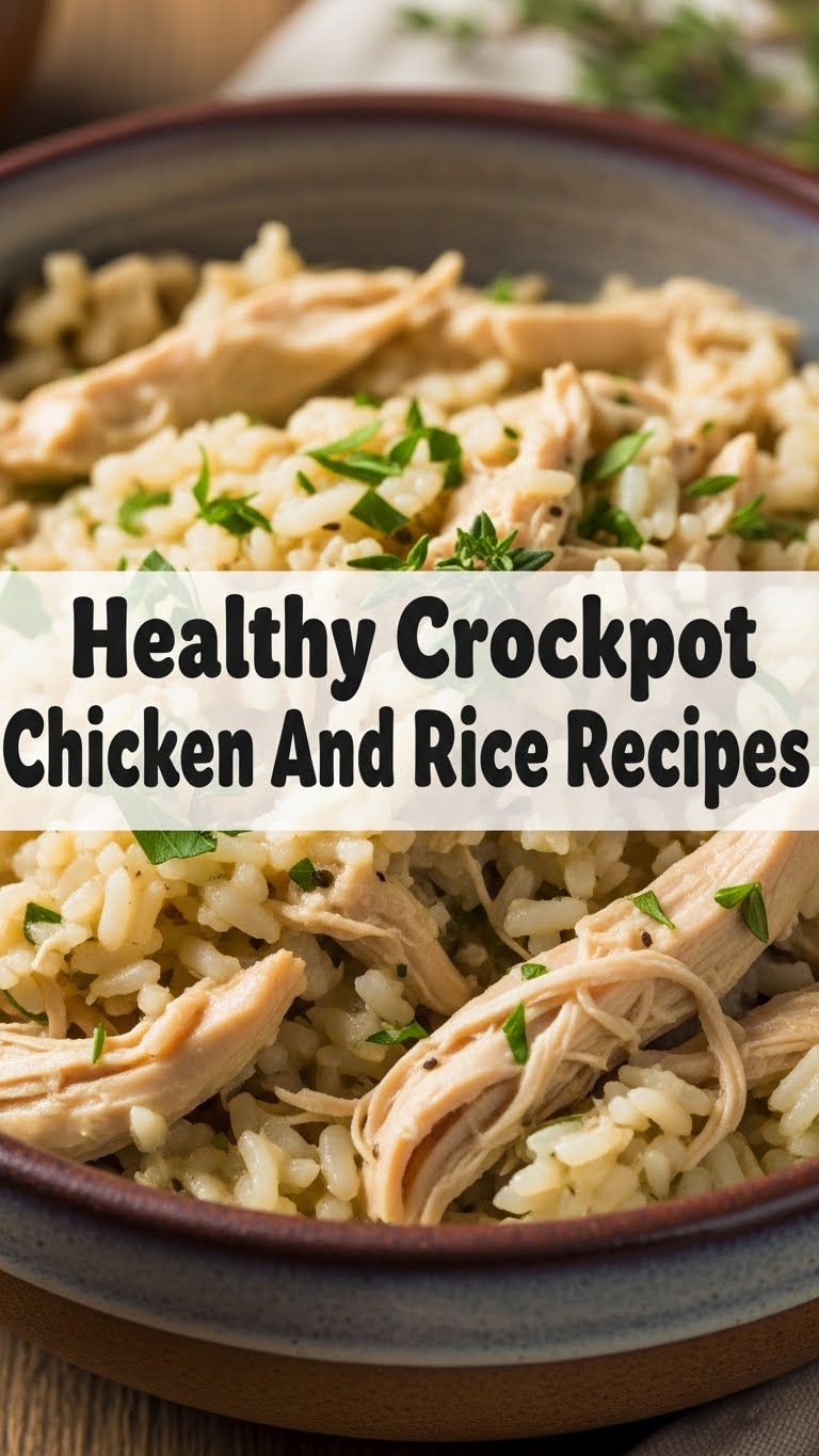 Healthy Crockpot Chicken And Rice Recipes