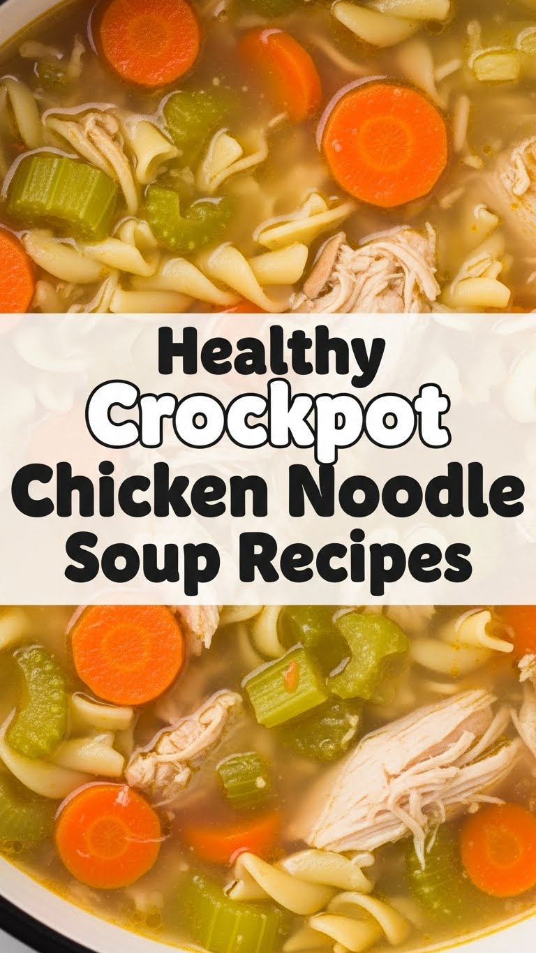 Healthy Crockpot Chicken Noodle Soup Recipes