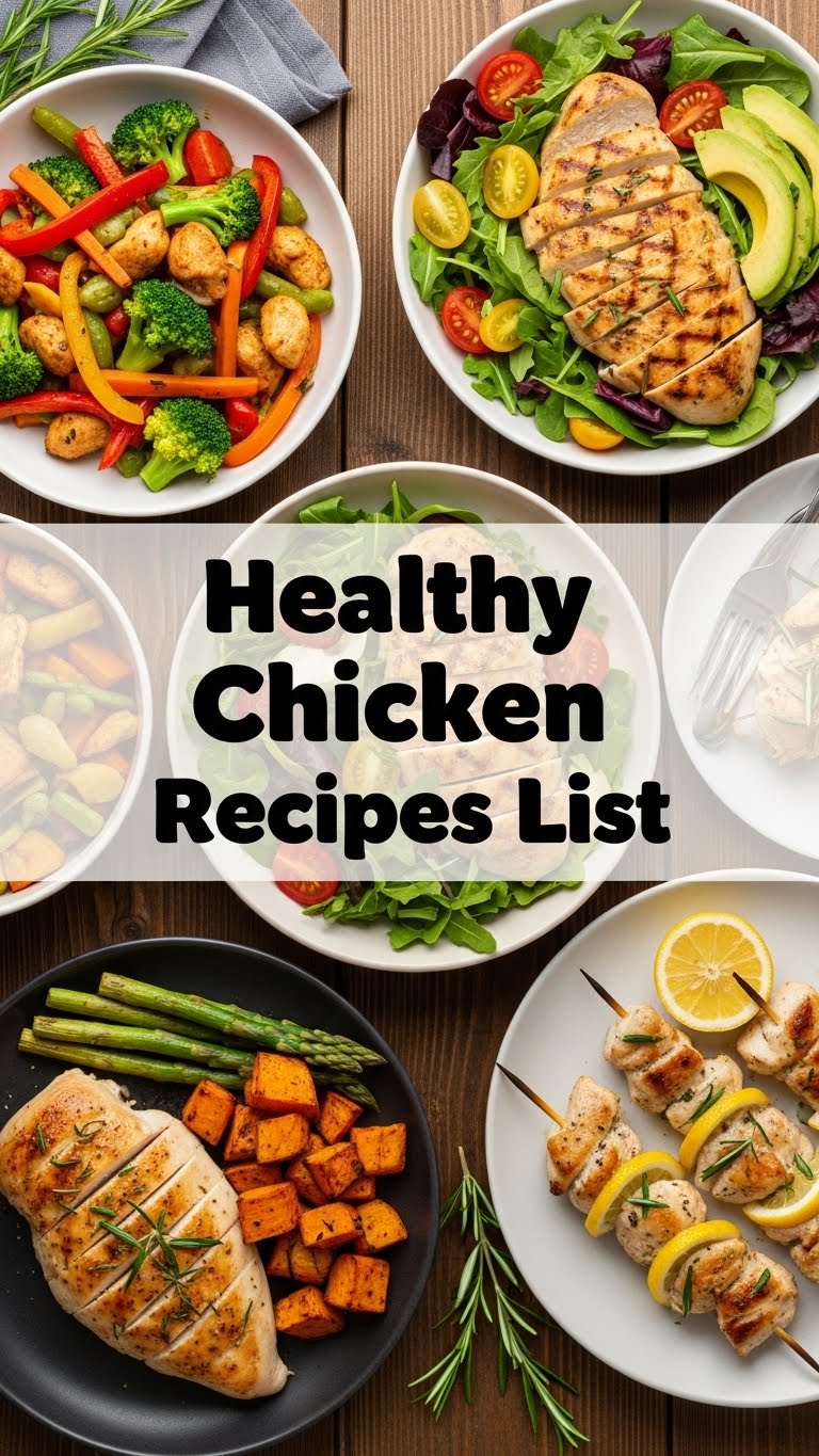 Healthy Chicken Recipes List