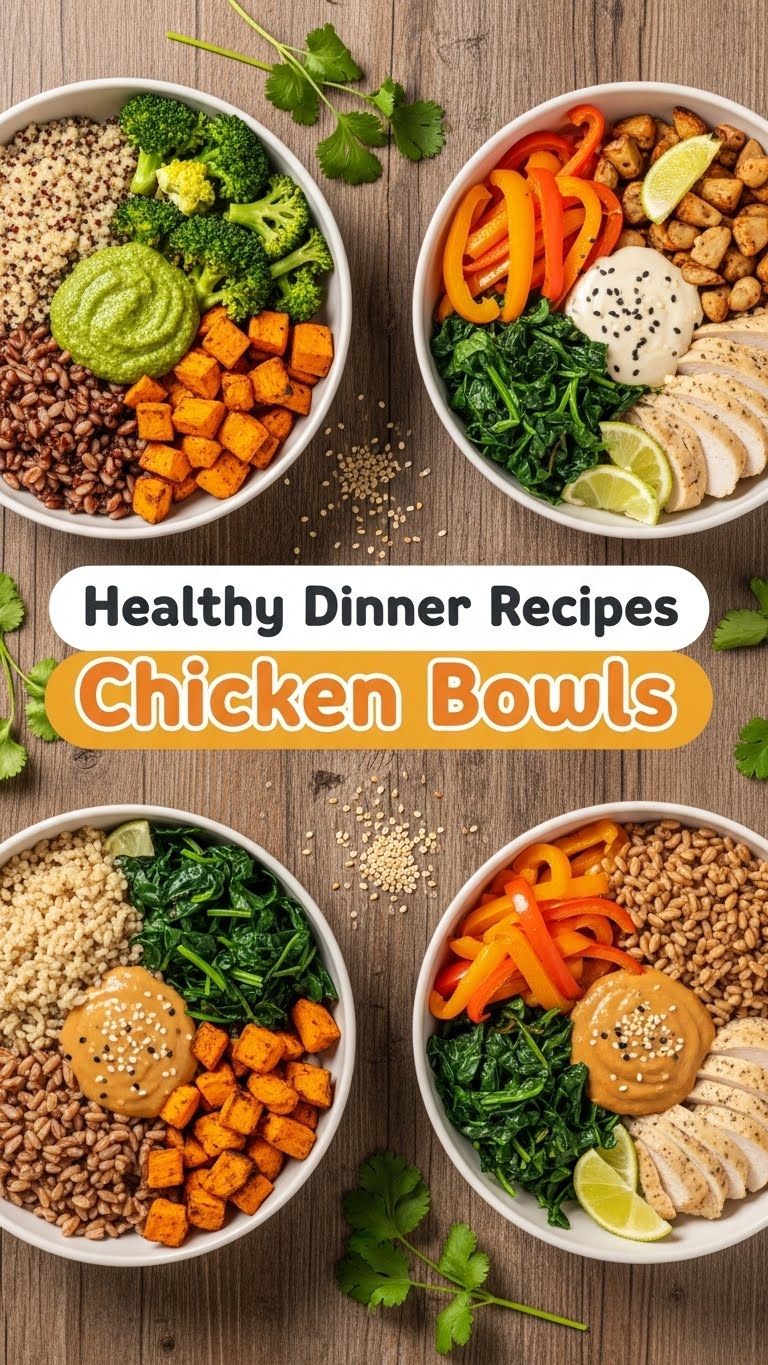 Healthy Dinner Recipes Chicken Bowls