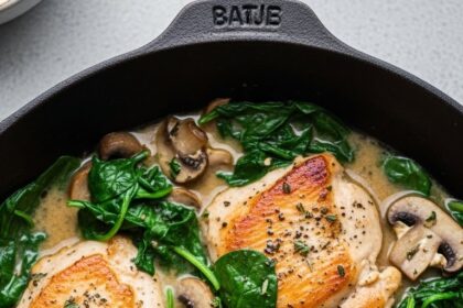 Chicken Spinach Mushrooms Recipes Healthy