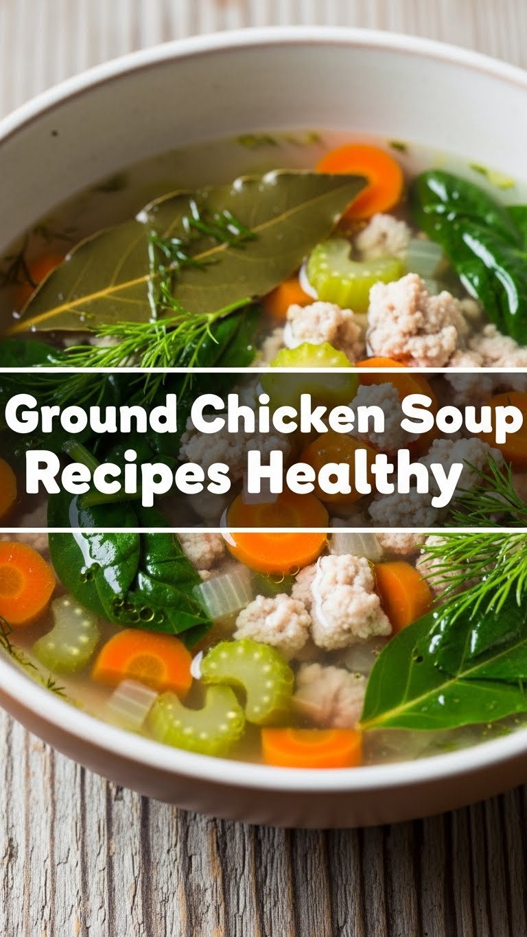 Ground Chicken Soup Recipes Healthy