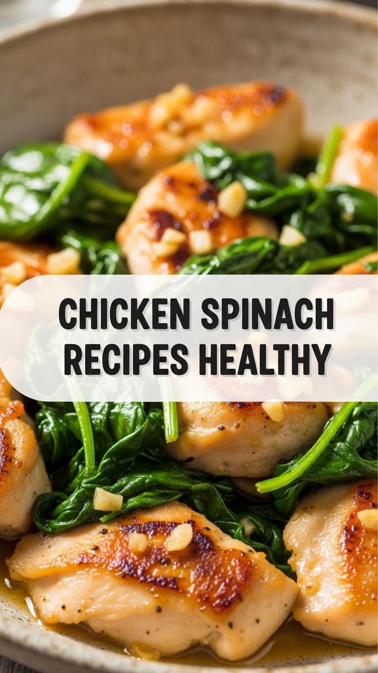 Chicken Spinach Recipes Healthy