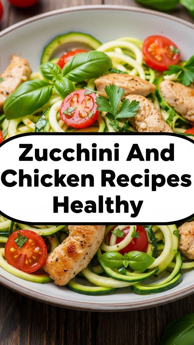 Zucchini And Chicken Recipes Healthy