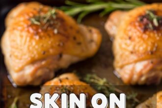 Skin On Chicken Thigh Recipes Oven Baked