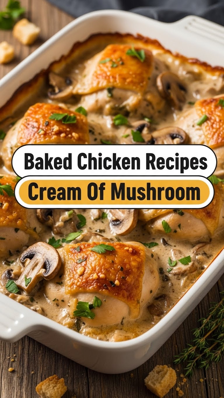 Baked Chicken Recipes Cream Of Mushroom