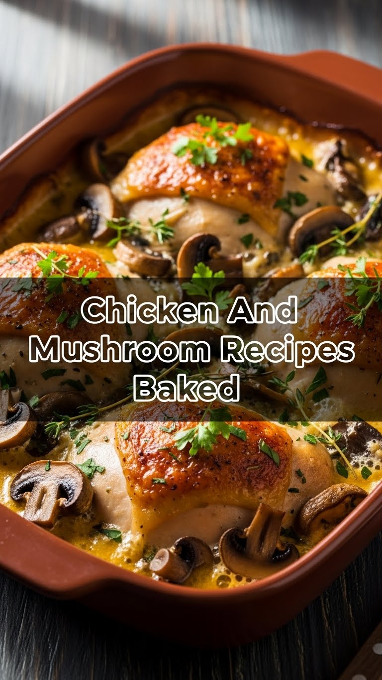 Chicken And Mushroom Recipes Baked