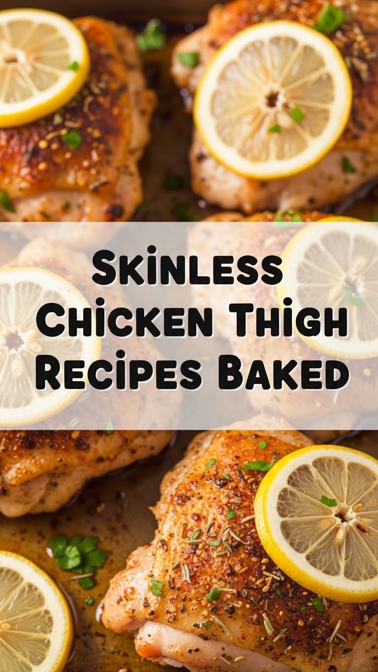 Skinless Chicken Thigh Recipes Baked