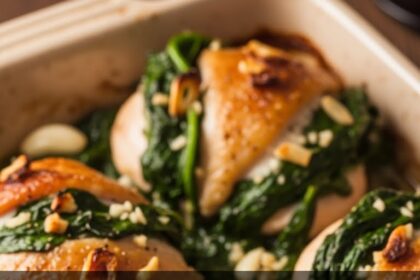 Baked Chicken With Spinach Recipes