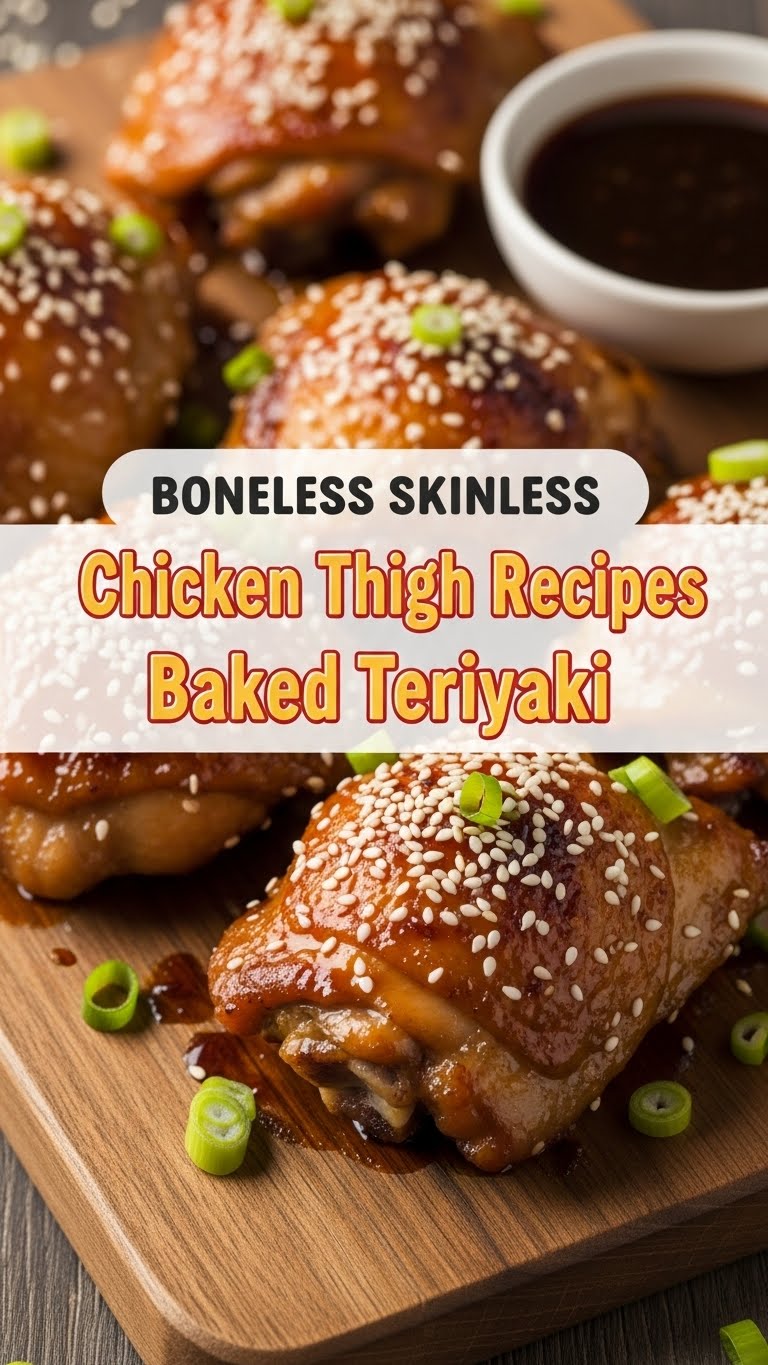 Boneless Skinless Chicken Thigh Recipes Baked Teriyaki