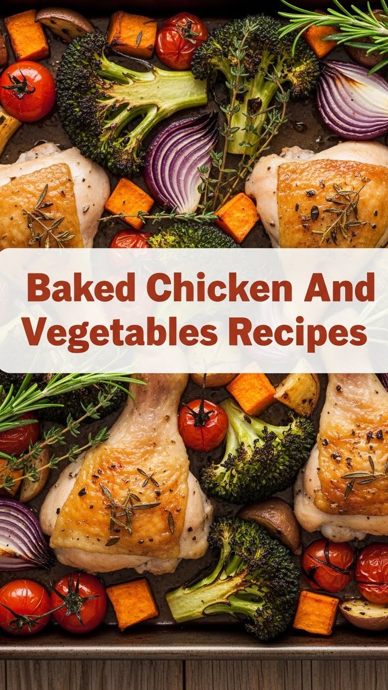 Baked Chicken And Vegetables Recipes