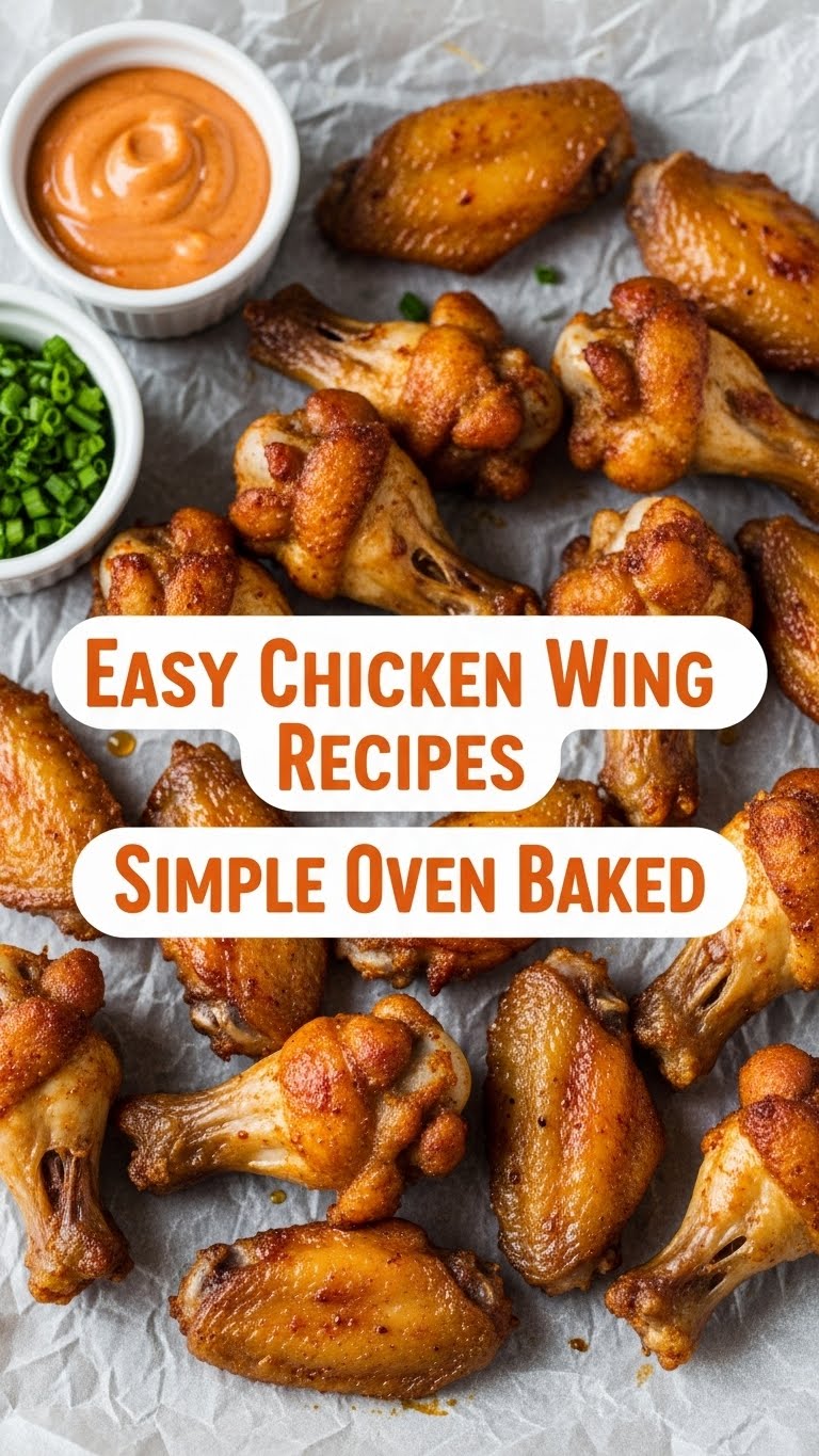 Easy Chicken Wing Recipes Simple Oven Baked