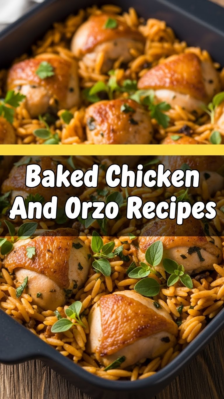 Baked Chicken And Orzo Recipes
