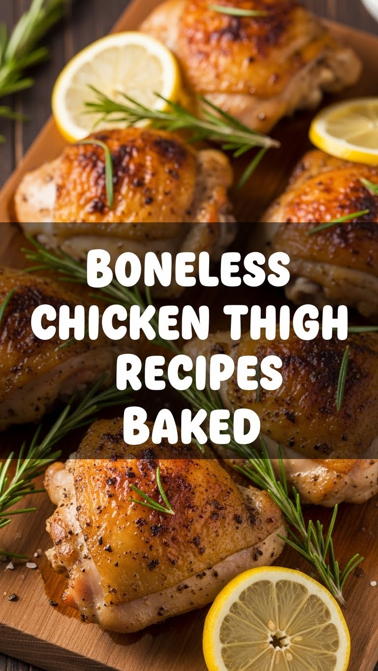 Boneless Chicken Thigh Recipes Baked