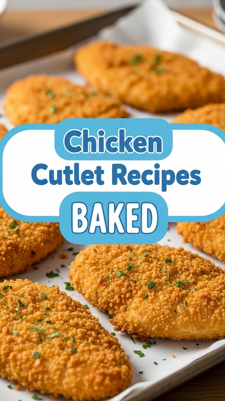 Chicken Cutlet Recipes Baked