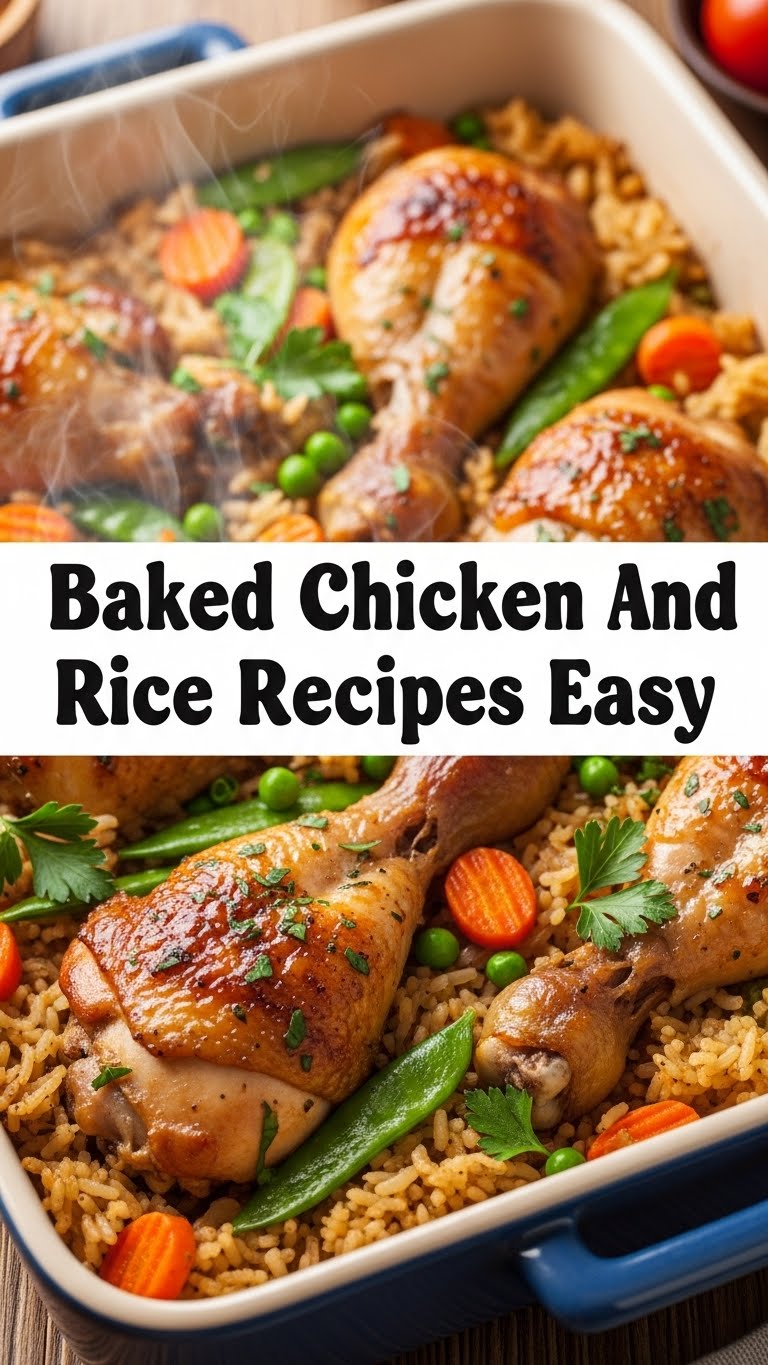 Baked Chicken And Rice Recipes Easy