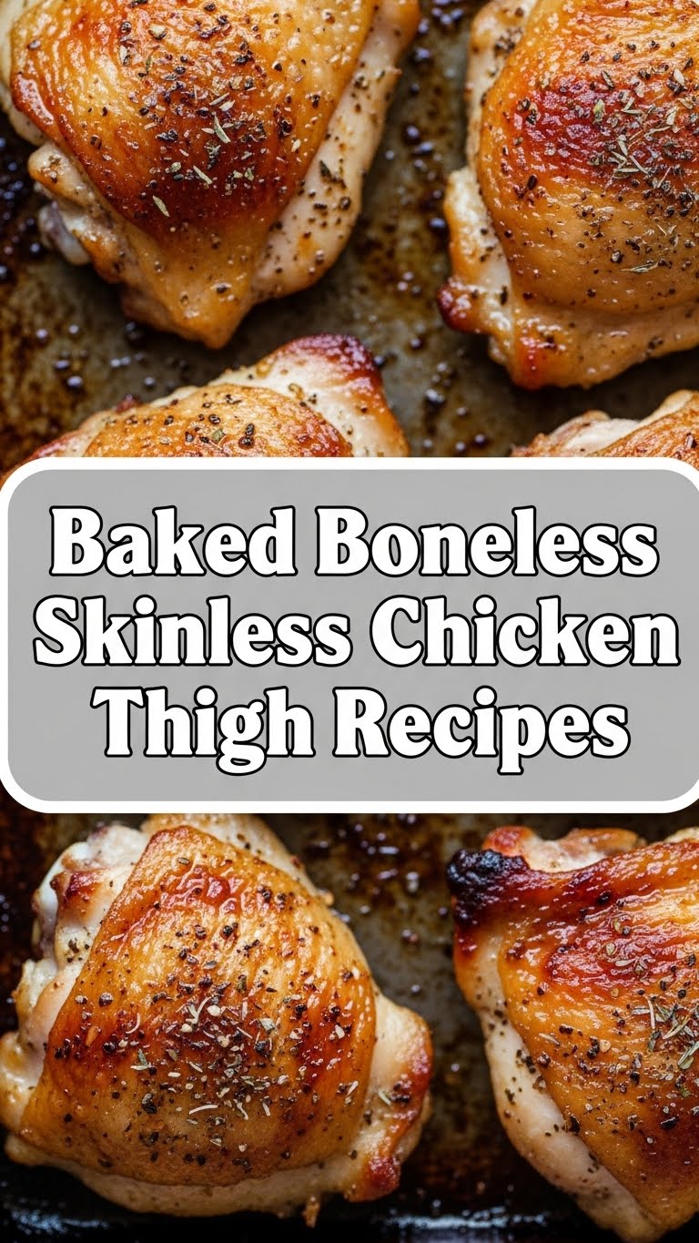 Baked Boneless Skinless Chicken Thigh Recipes