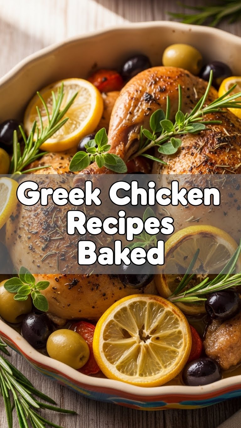 Greek Chicken Recipes Baked