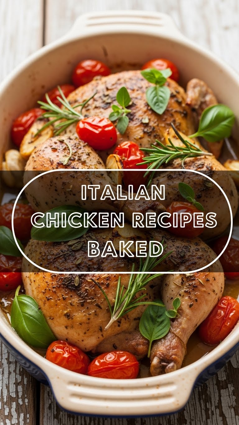 Italian Chicken Recipes Baked