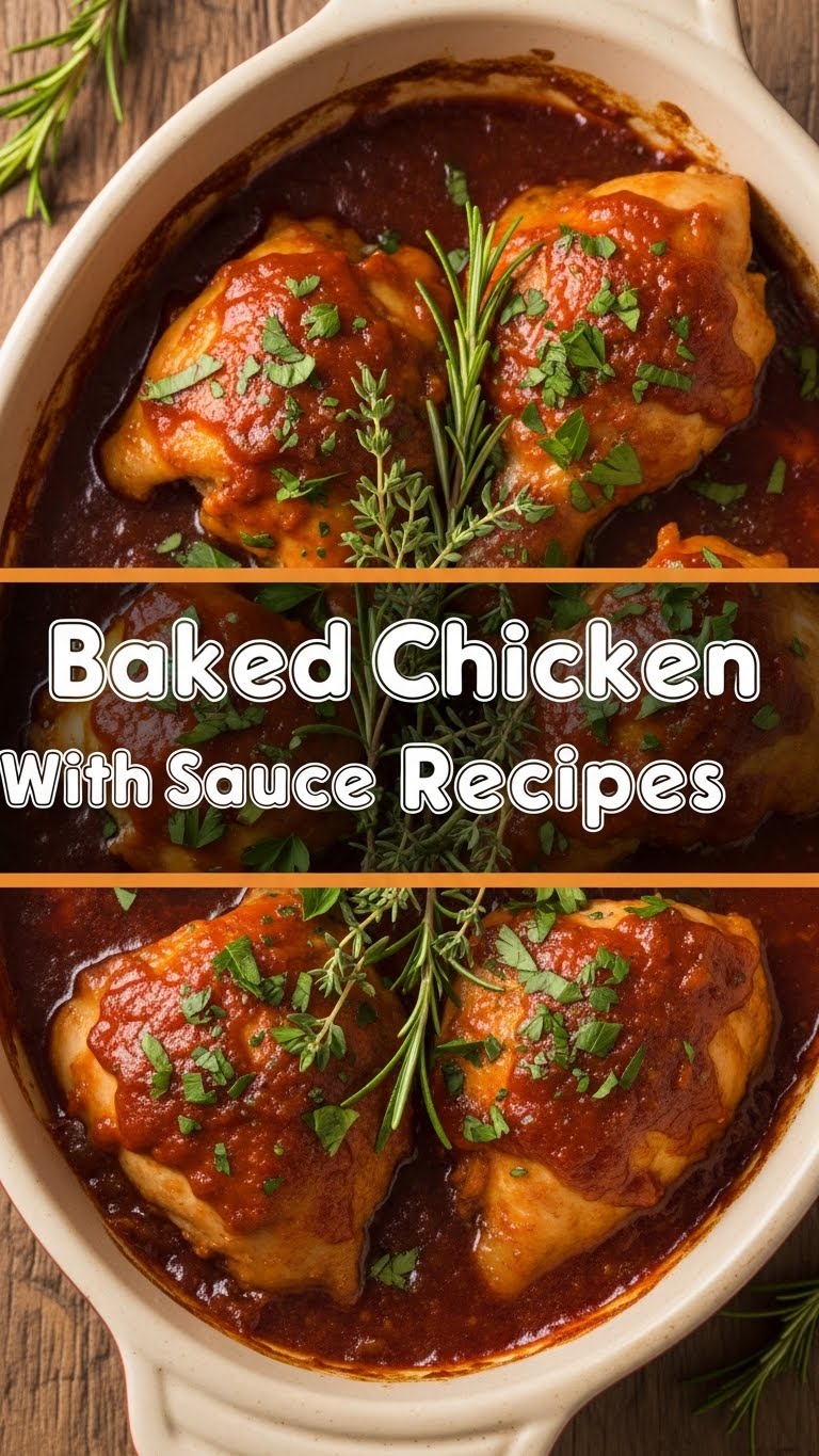 Baked Chicken With Sauce Recipes
