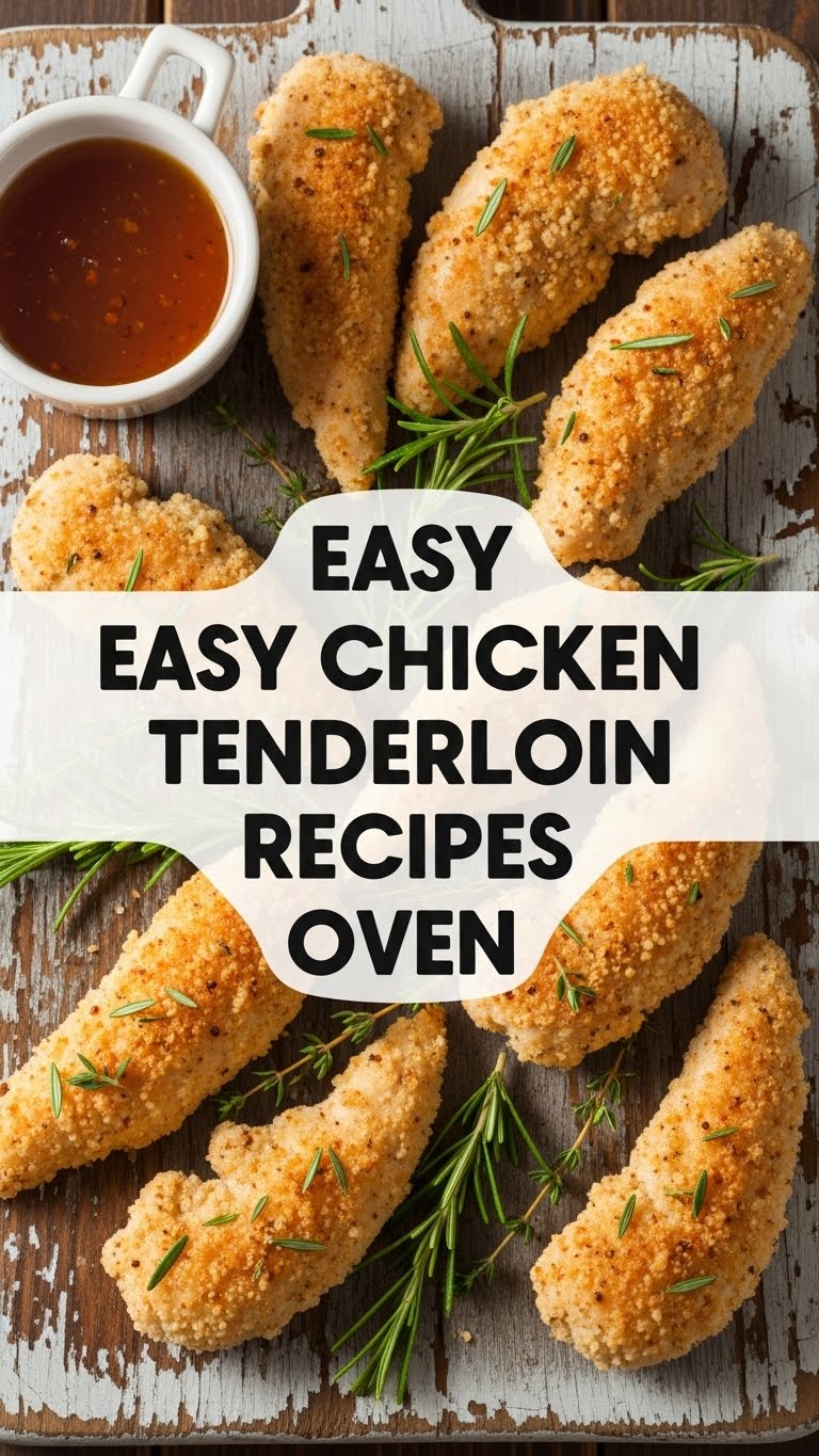 Easy Chicken Tenderloin Recipes Oven