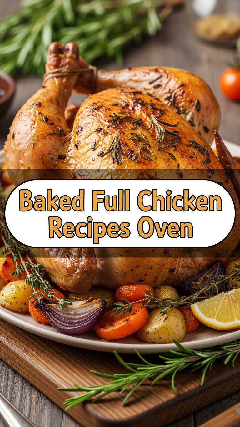 Baked Full Chicken Recipes Oven