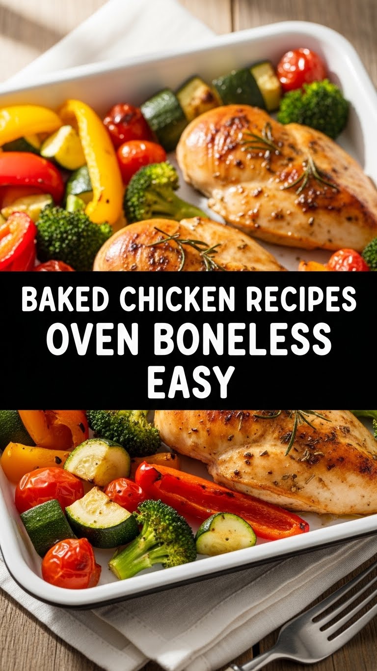 Baked Chicken Recipes Oven Boneless Easy