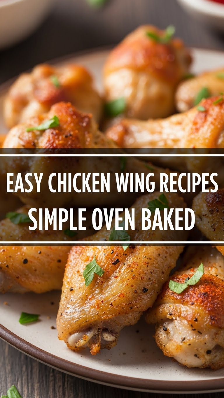 Easy Chicken Wing Recipes Simple Oven Baked