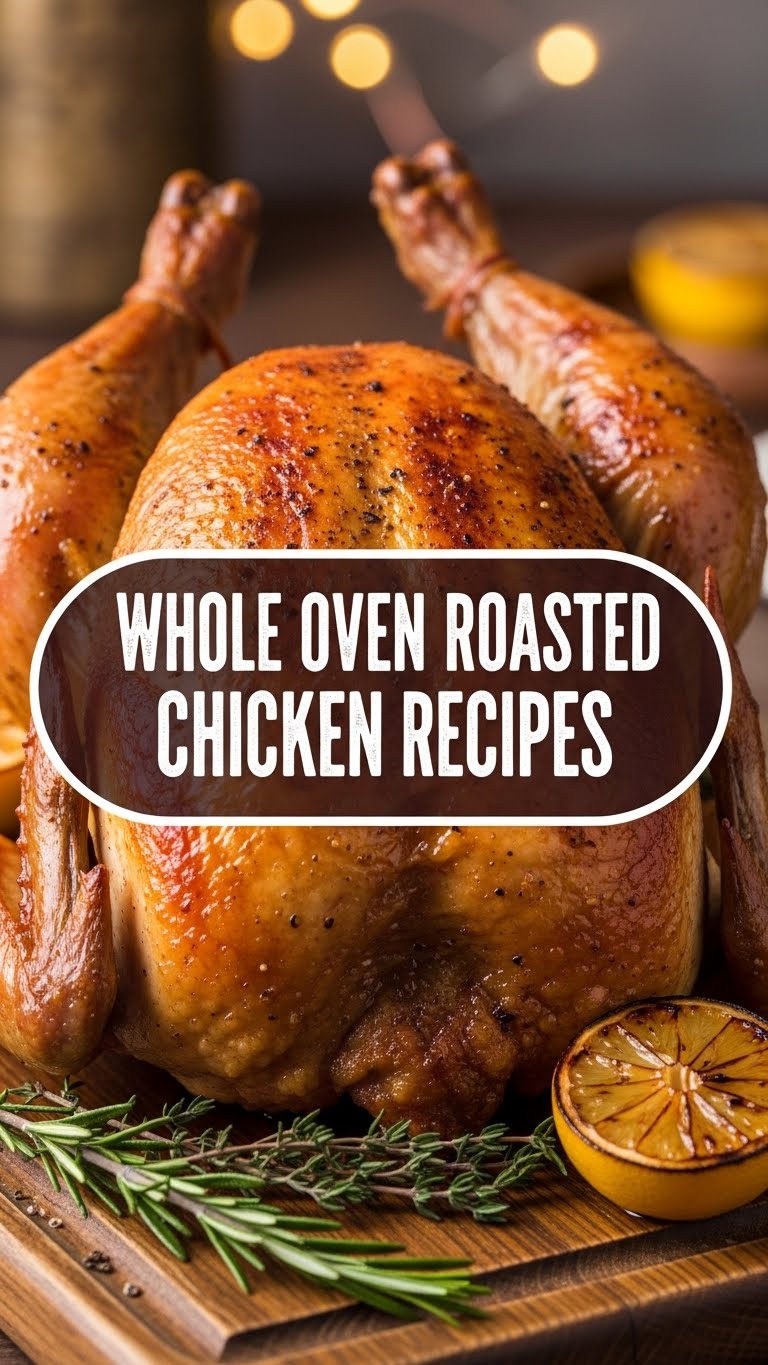 Whole Oven Roasted Chicken Recipes