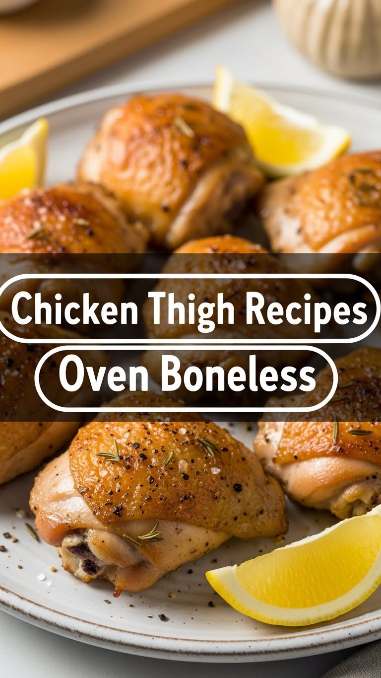 Chicken Thigh Recipes Oven Boneless