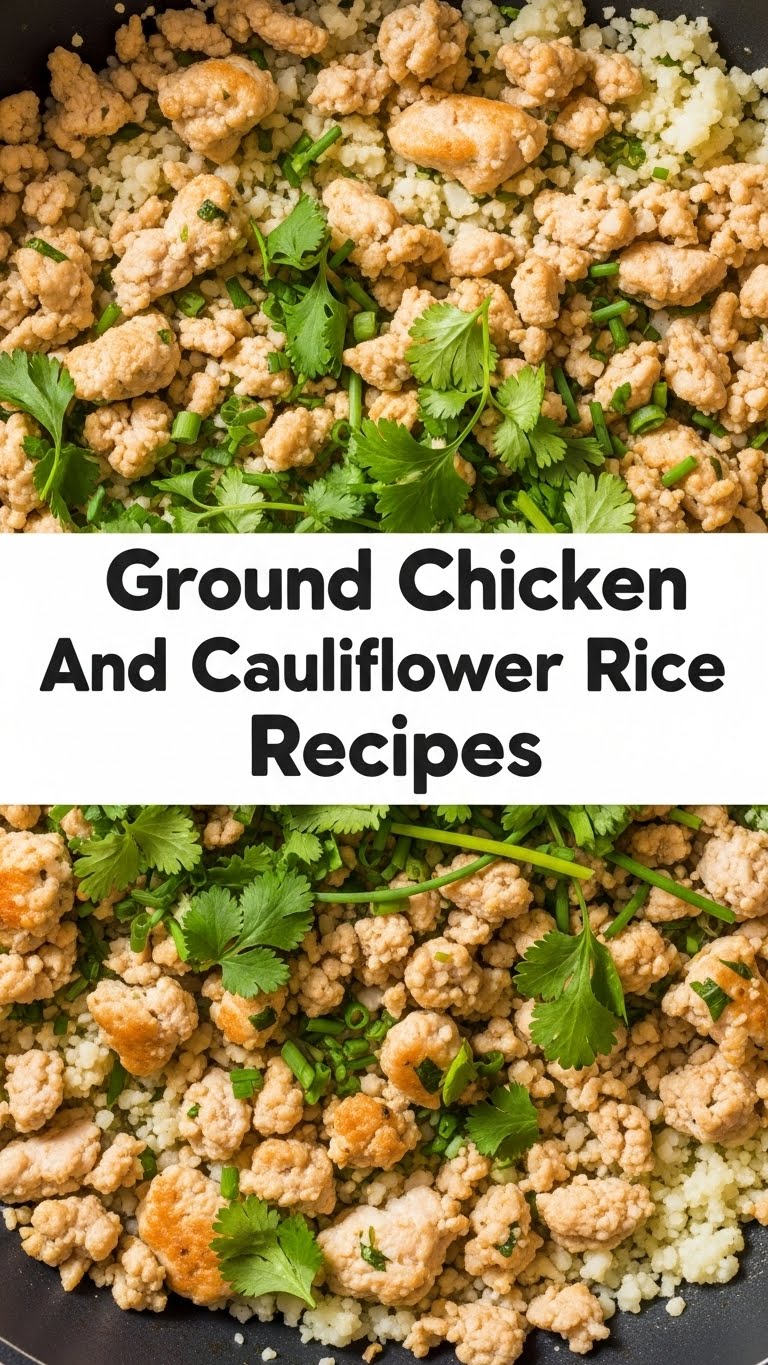 Ground Chicken And Cauliflower Rice Recipes