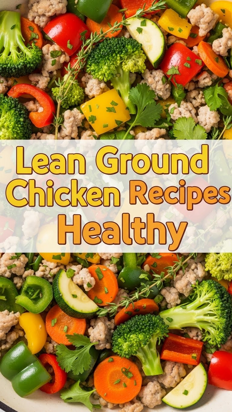 Lean Ground Chicken Recipes Healthy